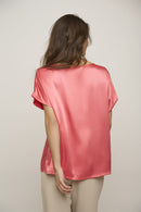 Taavi Short Sleeve Top - Coral