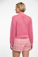 Perforated Jumper - Bright Pink