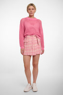 Perforated Jumper - Bright Pink