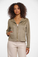 Zipped Jacket - Dusty Khaki