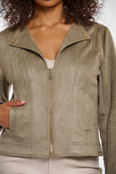 Zipped Jacket - Dusty Khaki