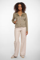 Zipped Jacket - Dusty Khaki