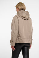 Detachable Hood Parka - Dusty Khaki