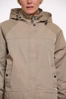 Detachable Hood Parka - Dusty Khaki