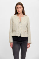 Tweed Jacket - Dusty Khaki
