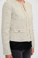 Tweed Jacket - Dusty Khaki