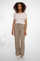 Drawstring Trousers - Dusty Khaki