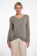Long Sleeve Top - Dusty Khaki