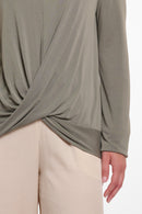 Long Sleeve Top - Dusty Khaki