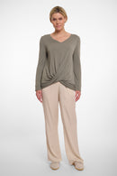 Long Sleeve Top - Dusty Khaki