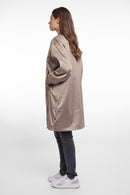 Banner Long Bomber Jacket - Dark Desert