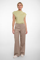 Mid Waist Trousers - Dark Desert
