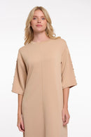 Bonita Sleeve Detail Dress - Oat