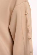 Bonita Sleeve Detail Dress - Oat