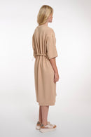 Bonita Sleeve Detail Dress - Oat