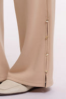 Gloria Wide Leg Trouser - Oat