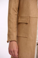 Camiel Long Open Jacket - Burlywood