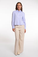 Felise Striped Blouse - Blue Stripe
