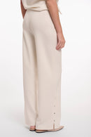 Gloria Wide Leg Trouser - Snow White