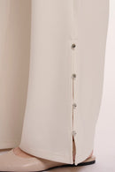 Gloria Wide Leg Trouser - Snow White
