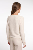Yamin Button Cardigan - Snow White
