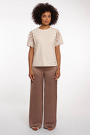 Joney Short Sleeve Top - Birch