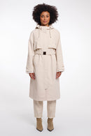 Belted Hooded Jacket - Birch