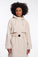 Belted Hooded Jacket - Birch