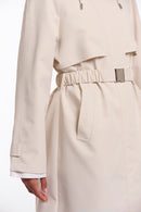 Belted Hooded Jacket - Birch