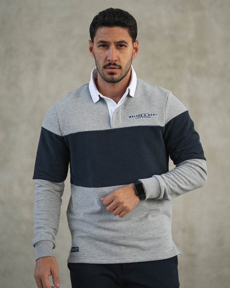 Rugby Shirt - Grey Stripe