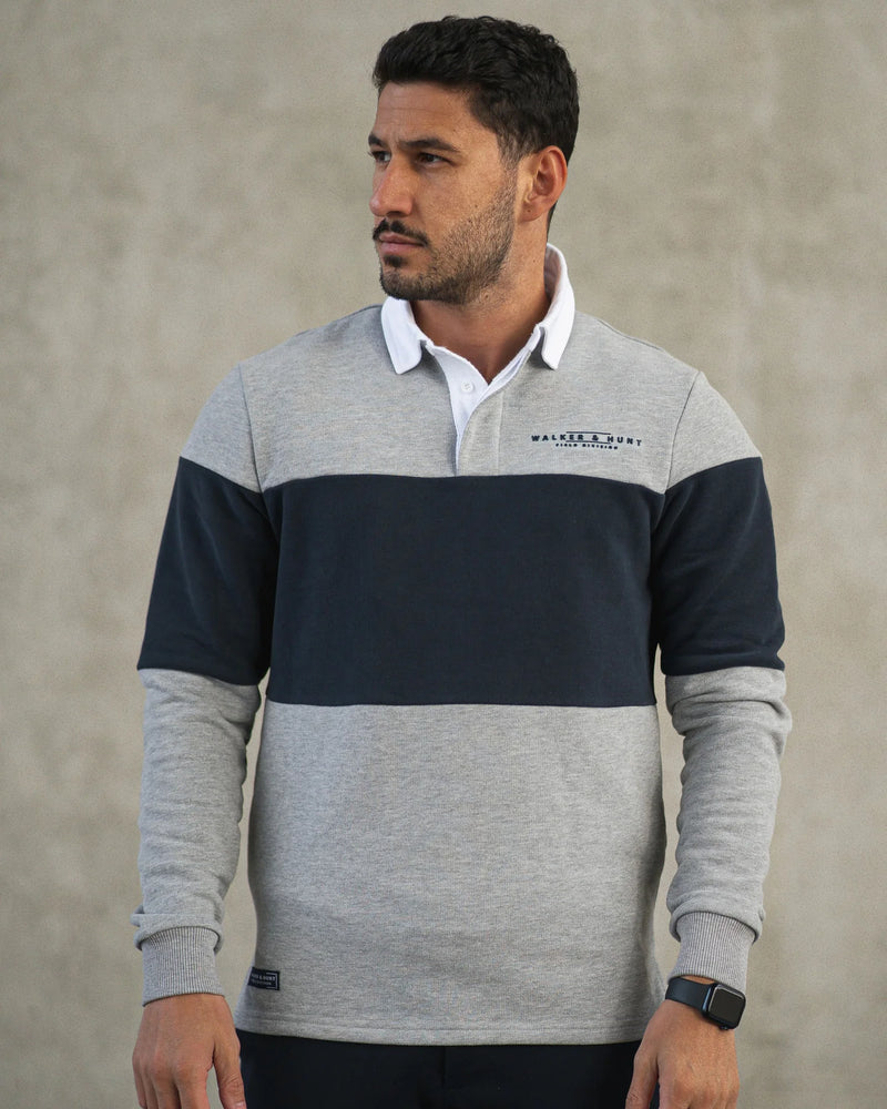 Rugby Shirt - Grey Stripe