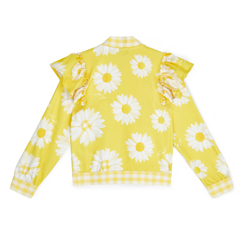 Daisy Daisy Print Bomber - Daisy Yellow