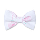 Rosslyn Bow & Stripe Hairclip - Bright White