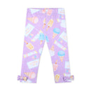Scarlett Ice Cream Print Legging Set - Soft Blue