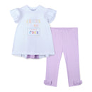 Skyler Ice Cream Cart Legging Set - Bright White