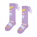 Sandra Ice Cream Knee High Socks - Lilac Dreams