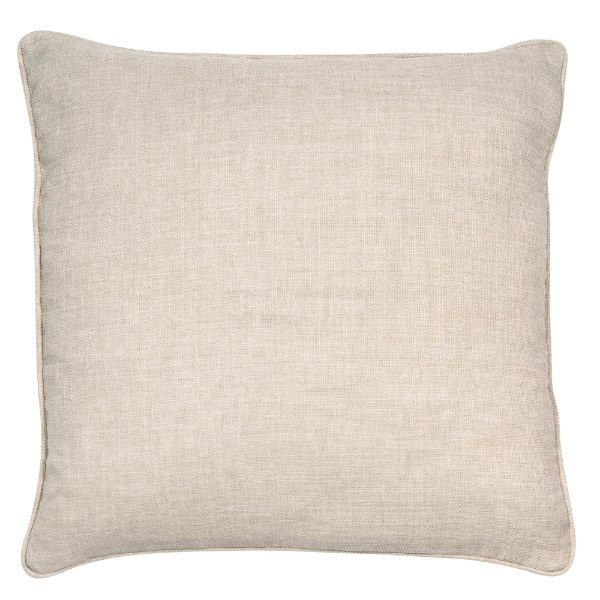 Faux Piped Linen Cushion 45x45cm