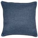 Faux Piped Navy Cushion 45x45cm