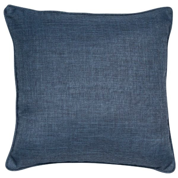 Faux Piped Navy Cushion 45x45cm