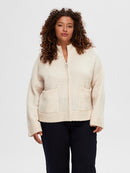 Sia Zipped Cardigan - Birch Melange
