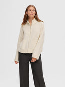 Sia Zipped Cardigan - Birch Melange