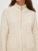 Sia Zipped Cardigan - Birch Melange
