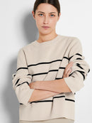 Liva Round Neck Jumper - Birch/black