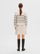 Liva Round Neck Jumper - Birch/black