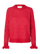 Sia Frill Cuff Jumper - Birch Melange
