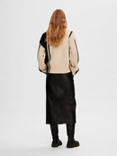 Alva Round Neck Jumper - Birch/black