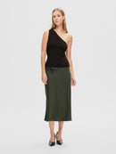 Lura One Shoulder Top - Black Lurex