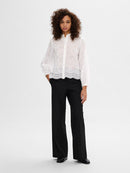 Tatiana Embroidered Shirt - Bright White