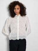 Tatiana Embroidered Shirt - Bright White