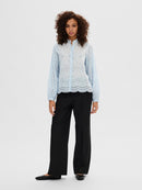 Tatiana Embroidered Shirt - Cashmere Blue